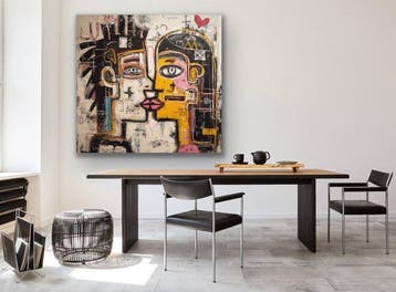 Eric Brumette - KISS ME LIKE BASQUIAT 60 - Toile L - LIMITED
