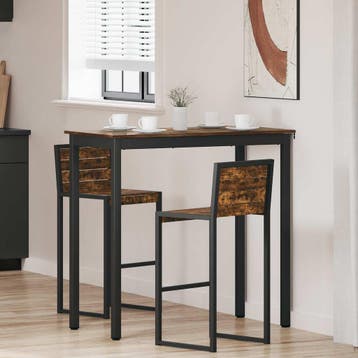 vidaXL Staande Bartafel Bewerkt hout Rechthoekig, Verzenden, Nieuw