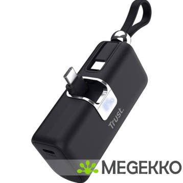 Trust Mobile Pacto Lithium-Ion (Li-Ion) 5000 mAh Zwart, Telecommunicatie, Verzenden, Nieuw
