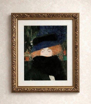 Gustav Klimt (1862–1918) (after) - Lady with Hat and