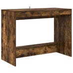vidaXL Bed Bureau Gerookt eiken Bewerkt hout 100 x 45 x 75, Verzenden, Nieuw