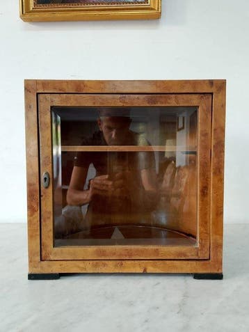 Art Deco - Vitrine - Bois, Plume dorme
