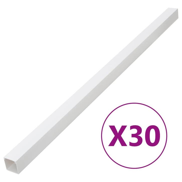 vidaXL Kabelgoot 60x40 mm 30 m PVC, Computers en Software, Pc- en Netwerkkabels, Nieuw, Verzenden