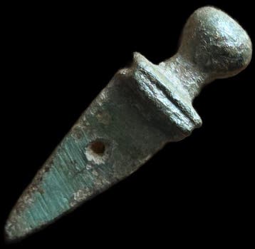 Oud-Romeins Brons gladius zwaard hanger legionair amulet