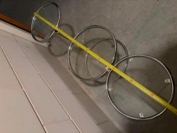 Leitmotiv - Table dappoint - Verre, Chrome