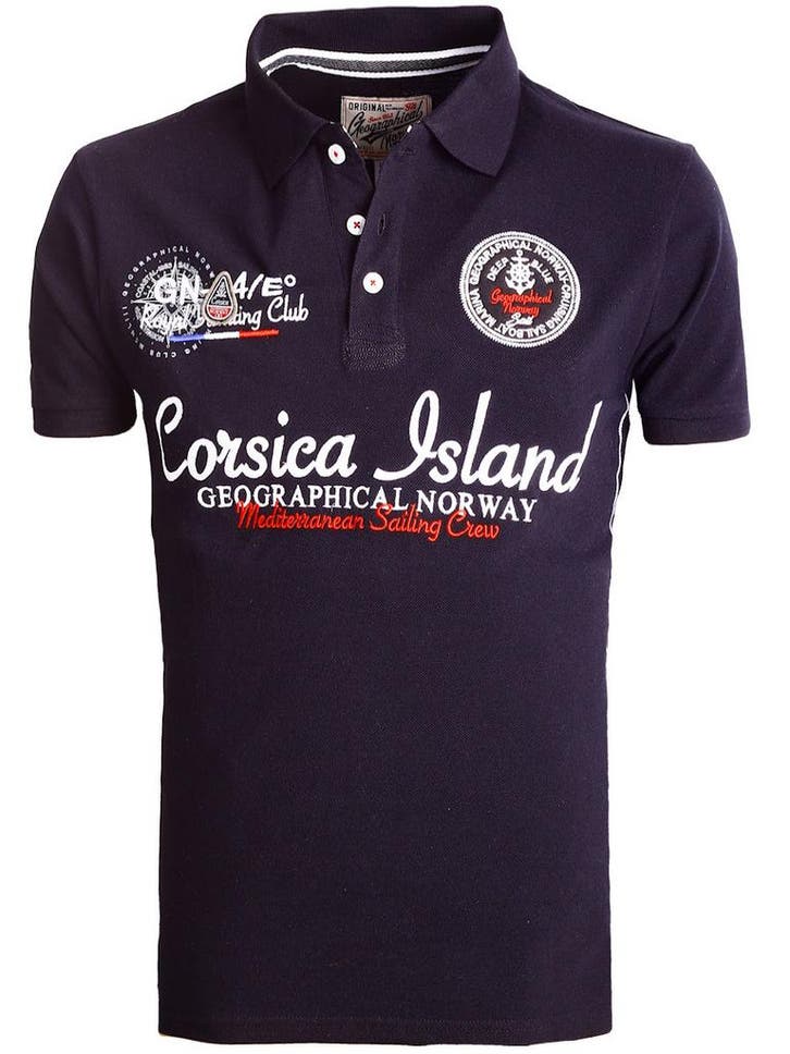 Geographical Norway Polo Shirt Zwart Corsica Island Kulampo, Vêtements | Hommes, T-shirts, Envoi