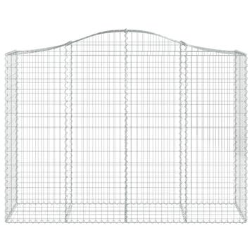 vidaXL Schanskorf gewelfd 200x50x140/160 cm gegalvaniseerd, Verzenden, Nieuw