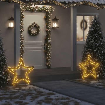 vidaXL Kerstverlichting met ster 115 LEDs 85 cm, Verzenden, Nieuw