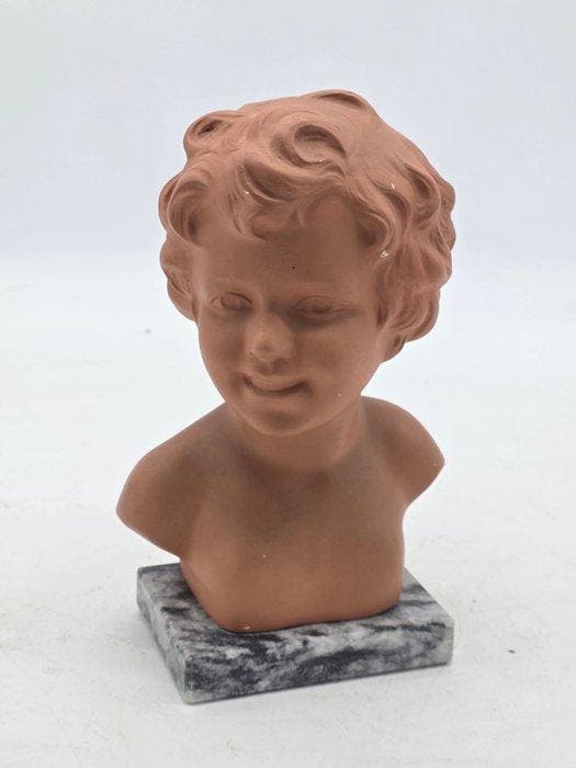artibel - Buste, Enfant - 22 cm - Gips, Antiquités & Art, Curiosités & Brocante