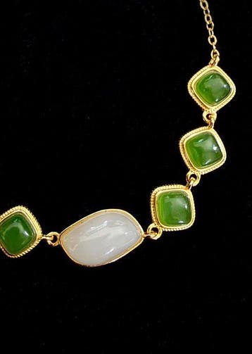 armband - Jade, Zilver - China - 21e eeuw