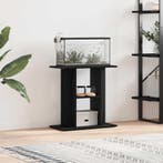 vidaXL Aquariumstandaard Zwart Eiken 60x30x60 cm Bewerkt, Dieren en Toebehoren, Vissen | Aquaria en Toebehoren, Verzenden, Nieuw