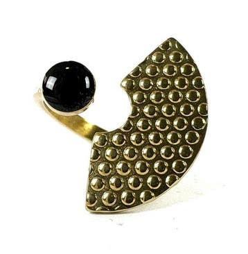 Alessi - staal, gecoat met hypoallergeen PVD, goud en zwart.
