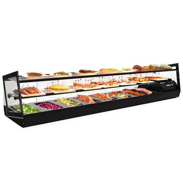 Tapasvitrine | KUBE | Zwart | 8x 1/3 GN | +2°C/+6°C |, Verzenden, Nieuw in verpakking