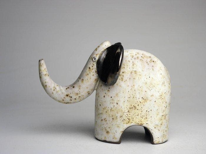 Urszula Despet - Figurine - White Elephant - Céramique, Antiquités & Art, Art | Objets design