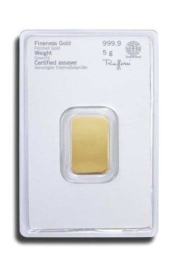 5 gram - Goud .999 - Heraeus, Germany - Verzegeld, Postzegels en Munten