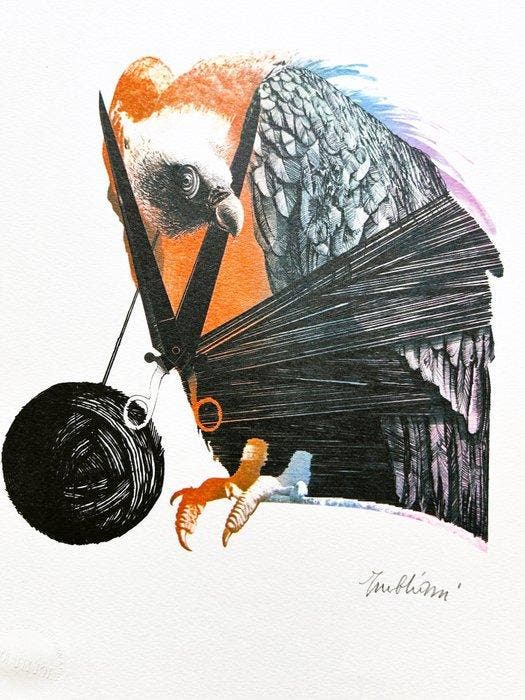 Valeriano Trubbiani (1937-2020) - L Alfabeto - La lettera V, Antiquités & Art, Antiquités | Autres Antiquités