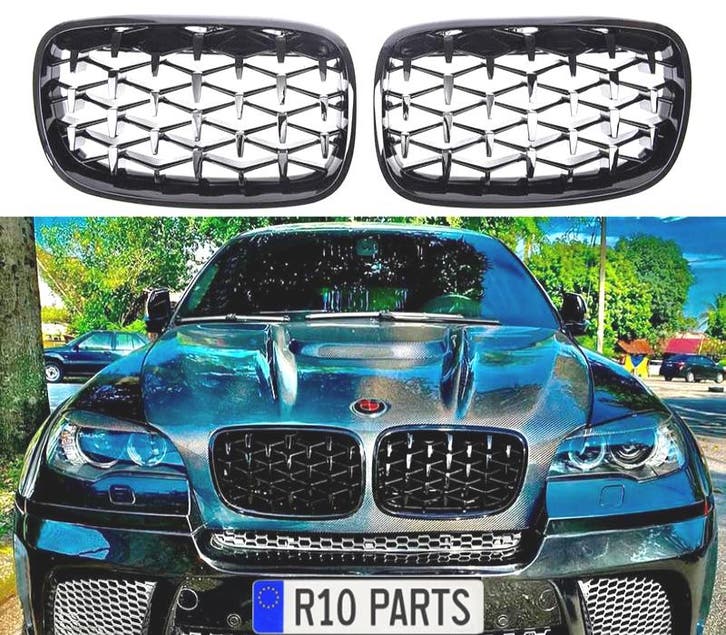 CALANDRES BMW X5 E70 X6 E71 07-14 DIAMANT NOIR, Auto-onderdelen, Carrosserie, Verzenden