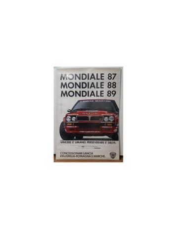 MONDIALE 87 88 89 LANCIA DELTA MARTINI POSTER