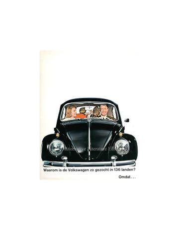 1962 VOLKSWAGEN KEVER 1200 BROCHURE NEDERLANDS, Nieuw