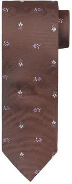 Suitable Stropdas Zijde Bloem Bruin maat  Heren, Vêtements | Hommes, Cravates, Verzenden
