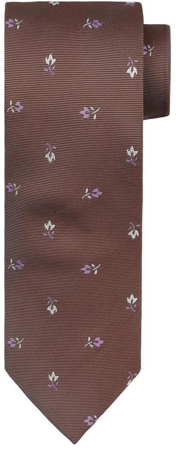 Suitable Stropdas Zijde Bloem Bruin maat  Heren, Kleding | Heren, Stropdassen, Verzenden, Nieuw, Bruin, Suitable