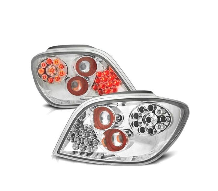 FEUX ARRIÈRE POUR PEUGEOT 307 01-07 LED FOND CHROMÉ, Autos : Pièces & Accessoires, Éclairage, Envoi