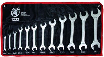 12-delige Double Open End Spanner Set, 6x7-30x32 mm, Auto-onderdelen, Banden en Velgen, Verzenden, Nieuw