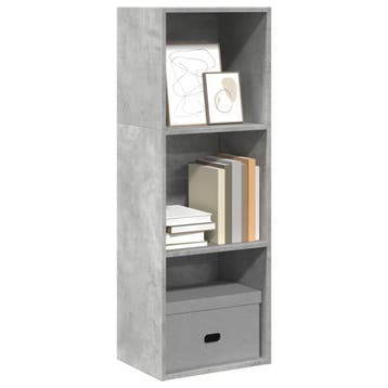 vidaXL Boekenkast 40x30x114 cm bewerkt hout betongrijs, Verzenden
