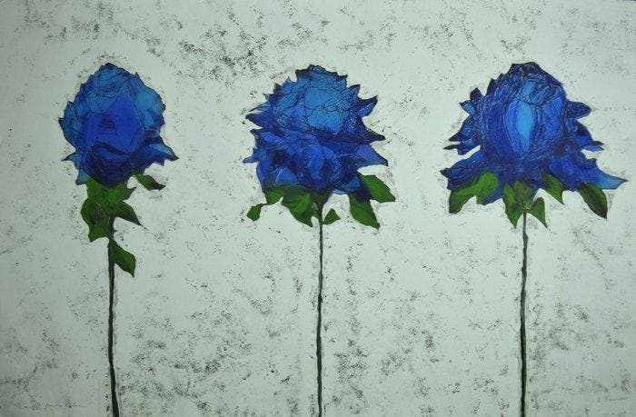 Ermanno Barovero (1956) - Pensata Blu, Antiquités & Art, Antiquités | Autres Antiquités