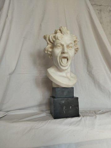 Beeld, After Bernini, Medusa - 53 cm - Marmer