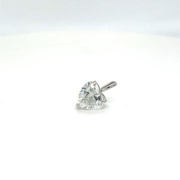 Zonder minimumprijs - Hanger - 14 karaat Witgoud - 1.00ct.