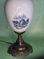 Lamp - Porselein, Messing - Delfts stijl