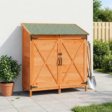 vidaXL Tuin Shed Bruin 106 x 56 x 113,5 cm Massief Vurenhout, Verzenden