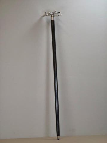 Wandelstok - Metaal, Hout, Antiek en Kunst