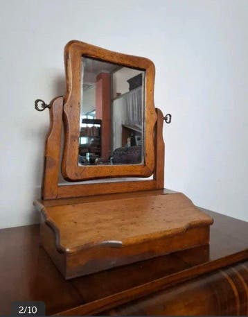 Armoire - Cerisier - Miroir de table du XIXe siècle