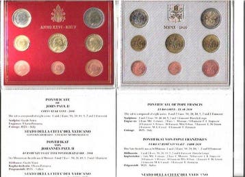 Vaticaan. Year Set (BU) 2004/2020 (6 sets)