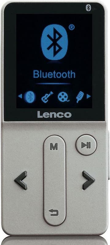 MP3 Speler met Bluetooth - Inc. 8GB SD - Grijs - Lenco - XEM, Verzenden, Nieuw