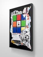 lasveguix (1986) - Fragment affiche Invader, Antiek en Kunst