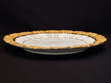 Meissen - Onderbord - Pronkbord/Pronkplaat Ø 31,7 cm, Antiek en Kunst