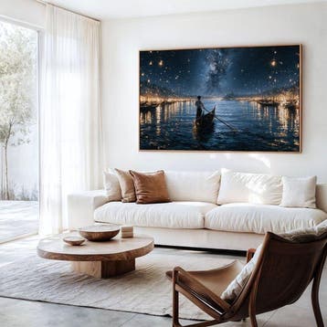 Iconica - Venetian Gondola under Starry Skies - unique 1/1