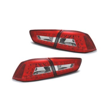 Feux Arrière Pour Mitsubishi Lancer Berline 08- Led Rouge Ch, Verzenden, Nieuw
