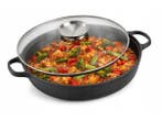 Veiling - Gietijzeren Braadpan / Koekenpan 35 cm met Deksel, Huis en Inrichting, Nieuw