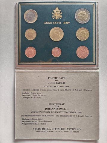 Vaticaan. Year Set (BU) 2005 (Zonder minimumprijs)