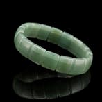 Elastische structuur - Armband - Natuurlijke aventurijn, Antiek en Kunst