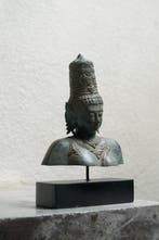 Sculpture, NO RESERVE PRICE - Parvati Statue on Stand -, Antiek en Kunst