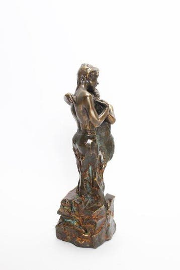 André Paor - Statue, Verliefd Paar - 23 cm - bronze moulé, Antiquités & Art