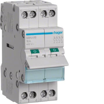 Hager SBN Interrupteur encastré Modulaire - SBN416, Verzenden