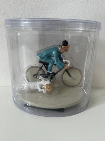 Figurine Moulinsart - Tintin à vélo HS couleur