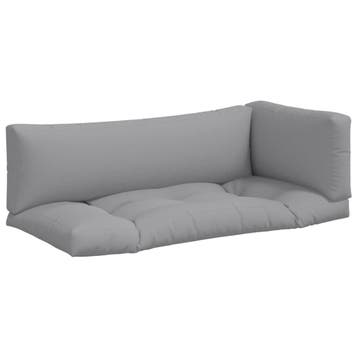 Palletkussens set grijs - Slimme keuze! Hoogwaardige kwal..., Verzenden, Zo goed als nieuw, Overige materialen, Loungeset