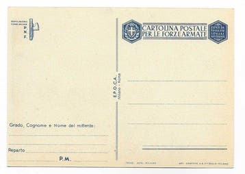 Italie - Militaire illustrée Boccasile - Carte postale (1) -, Verzamelen, Postkaarten | Buitenland, Gelopen